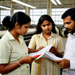 **

A group of confident textile engineers in a modern textile mill, inspecting machinery and fabric. Some are holding certificates. The image should convey professionalism and the opportunities available with a textile engineering certificate in the industry. Bengali script and signage are subtly visible in the background. Focus on bright, modern lighting.

**