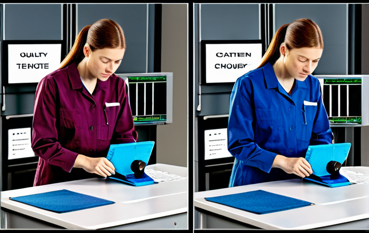 Okay, I will create two distinct and safe image prompts for Stable Diffusion XL, based on the provided text about preparing for a fiberologist skill exam in textile engineering. Both prompts will emphasize safety, appropriate attire, and professional settings.