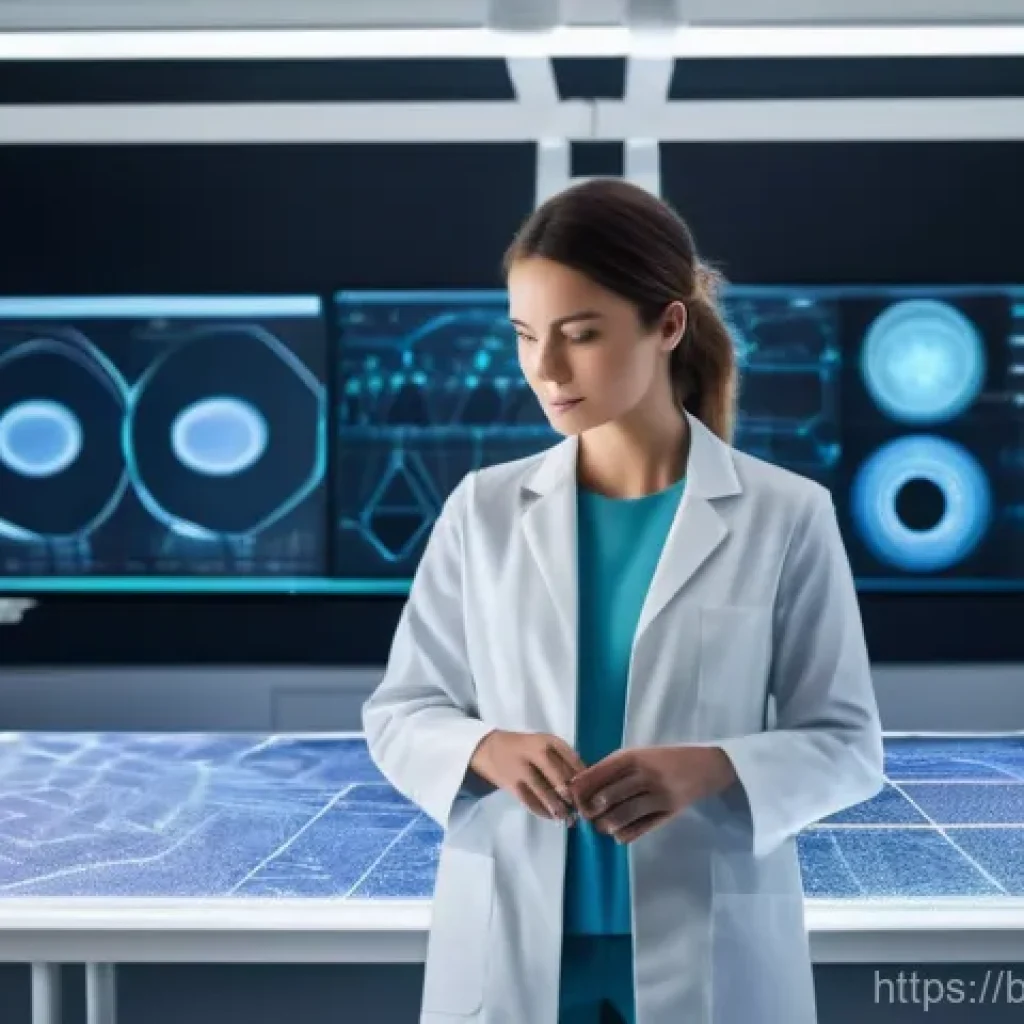 섬유기사 취업 분야별 연봉 - **Prompt: Futuristic Smart Textile Engineer in Lab**
    A highly detailed, realistic image of a fem...