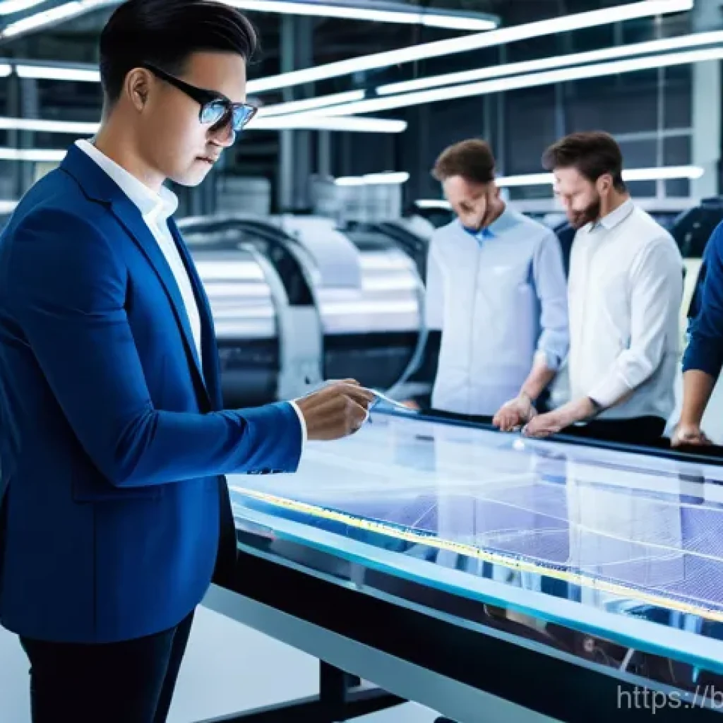 섬유기사 자격증과 취업 연계 - **Prompt:** A diverse group of professional textile engineers, wearing smart-casual business attire ...