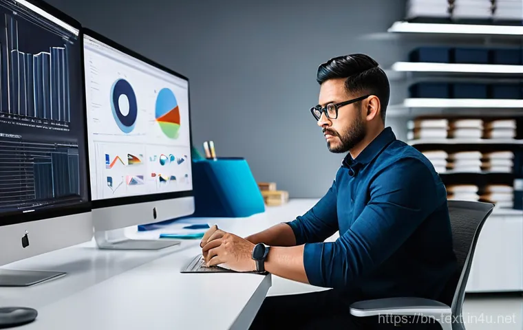 섬유기사 자격증과 취업 연계 - **Prompt:** A focused female textile engineer, wearing a stylish, functional lab coat, is in a vibra...