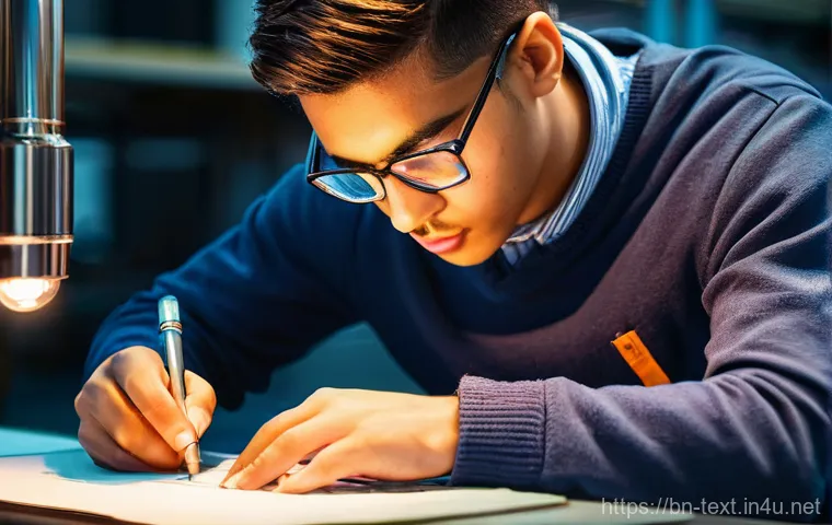 섬유기사 필기시험 요점 노트 - Here are three image generation prompts in English: