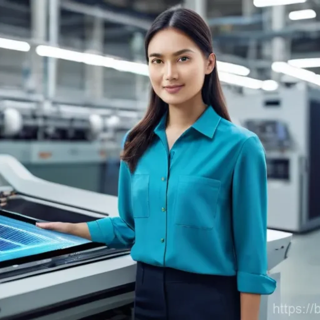 섬유기사 필기시험 대비 성공 사례 - **Prompt 1: Modern Textile Engineer in a Digitalized Factory**
"A young, professional female tex...