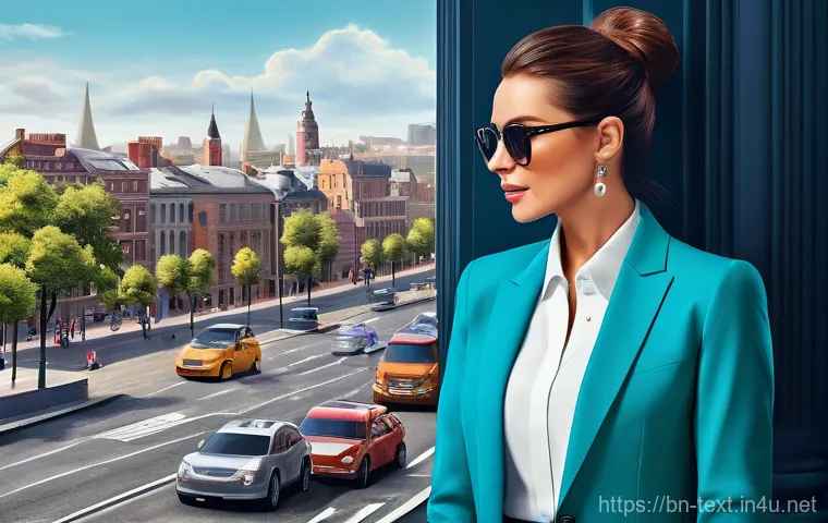 섬유기사와 자격증 취득의 가치 - 0 setup. The engineer appears to be programming or monitoring the robot's tasks, demonstrating the c...