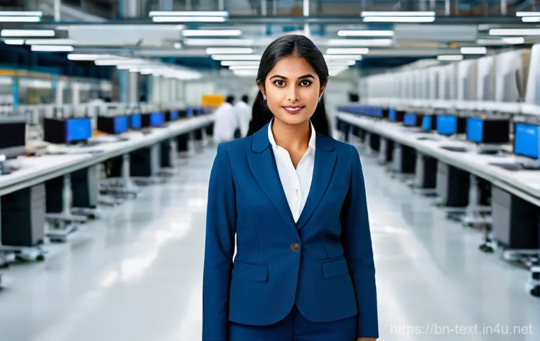 섬유기사 필기시험의 중요성 - **Prompt:** A team of diverse textile engineers, including male and female individuals, professional...