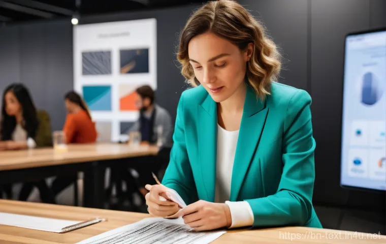 섬유기사와 자격증 취득의 실질적 효과 - A successful male textile industry executive, in his late 30s, stands confidently in a luxurious, mo... 섬유기사와 자격증 취득의 실질적 효과 - A successful male textile industry executive, in his late 30s, stands confidently in a luxurious, mo...