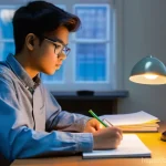 Home 16 섬유기사 시험 준비 성공 전략 - **Prompt 1: Focused Study and Syllabus Analysis**
"A young, determined student, of ambiguous gen...